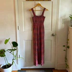 super cute plaid jumpsuit